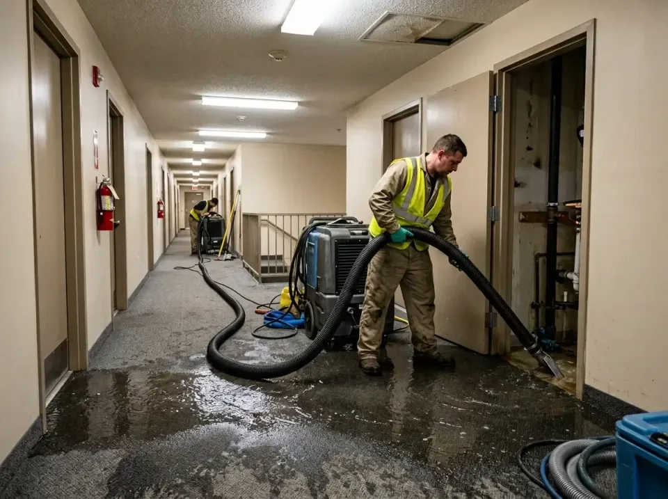 multi-unit-apartment-hallway-f-005 — frequently asked questions, Emergency Burst Pipe Water Extraction & Removal in East Ber…